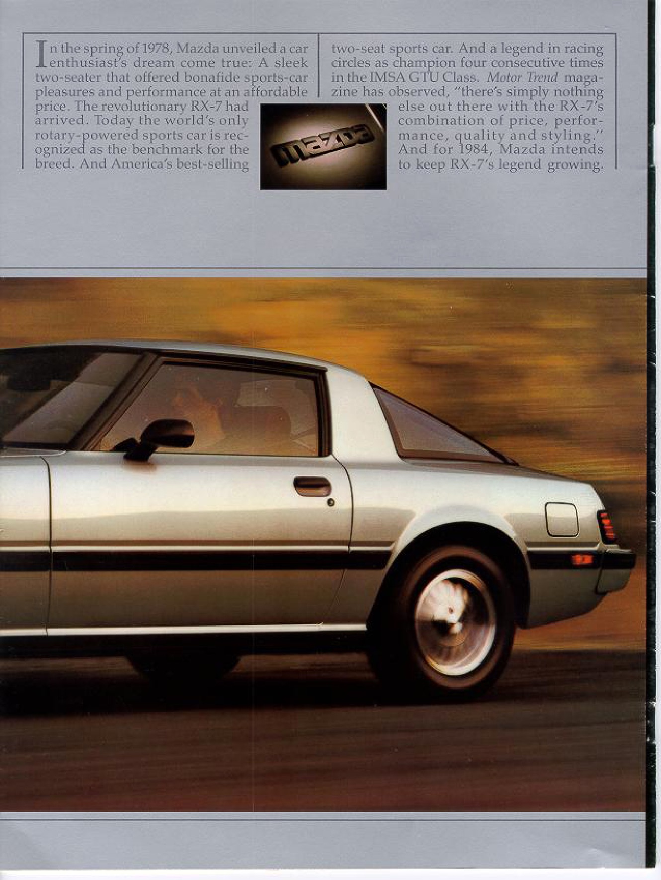 1984 Mazda RX-7 Brochure Page 6